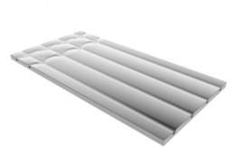 Sauso grindinio šildymo plokštė 1200x600x25 EPS-300/15 su aliuminiu