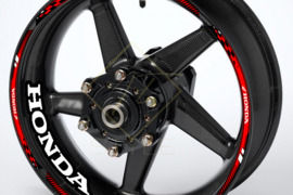 HONDA ratlankių lipdukų rinkinys – 20 lipdukų, bet kokia spalva