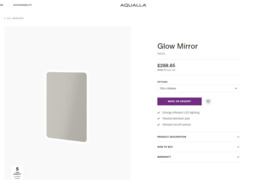 Pigiau.aqualla Glow veidrodis su LED 700mm x 500mm