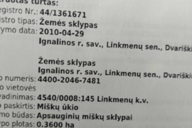36 a sklypas Ignalinos r. sav., Dvariškiai