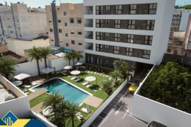 Statomi apartamentai, Alicante provincijoje, Guardamar del Segura mieste. 3 kambariai | 72 m² | 700 