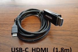 Kabeliai USB-C HDMI DVI