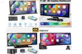 NAUJI ANDROID AUTO / CARPLAY AUTOMOBILIO JUTIKLINIAI EKRANAI SU 4K REGISTRATORIUMI, GALINE KAMERA, W