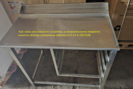 Nerūdijančio plieno stalai su plautuvėmis naudoti