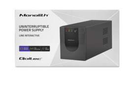 UPS Qoltec Monolith 2000VA / 1200W / Naujas, LT garantija