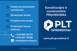 Vandentiekio, kanalizacijos pajungimas ir ne tik.