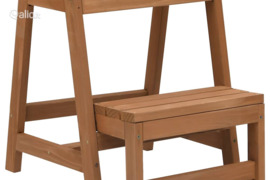 vidaXL Sulankstoma taburetė-laiptelis, eglės medienos masyvas