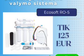 Nauja Ecosoft RO5 geriamojo vandens valymo sistema