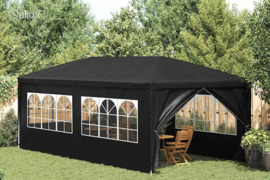 vidaXL Proginė palapinė, antracito spalvos, 3x6 m