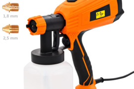 vidaXL Elektrinis dažų purkštuvas su 3 dydžių antgaliais, 500W, 800ml