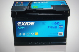 Akumuliatorius Agm Exide 62 Ah 680 A En Autodalys, Akumuliatoriai