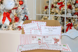 Kalėdinė dėžutė nuo Kalėdų Senelio