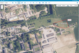 Parduodamas  sandėlis su 58 a žemės sklypu  Raseinių mieste