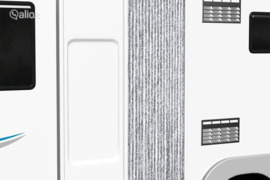 vidaXL Užuolaida nuo vabzdžių, pilka ir balta, 56x185 cm, šenilis