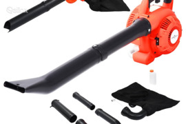 vidaXL 3-1 Benzininis lapų pūstuvas, oranžinis, 26 cc