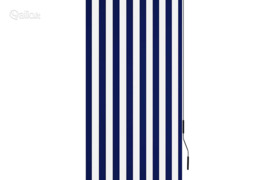 vidaXL Lauko roletas, baltos ir mėlynos spalvų, 80x250cm