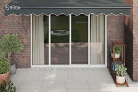 vidaXL Ištraukiama markizė, antracito, 3,5x2,5m, audinys/aliuminis