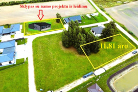 11,1 a namų valdos sklypas Kauno r. Girininkai II.