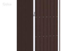 vidaXL Sodo pašiūrė, ruda, 87x98x159cm, galvanizuotas plienas