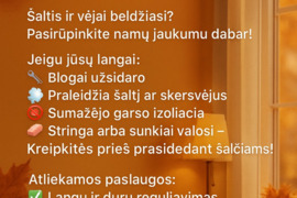 Langu ir duru reguliavimas