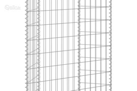 vidaXL Gabiono vazonas, 80x20x100cm, galvanizuotas plienas, aukštas
