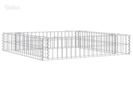 vidaXL Aukštas gabiono lovelis, 100x100x20cm, galvanizuotas plienas