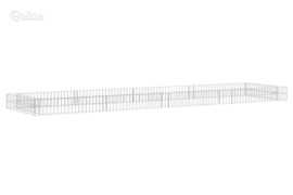 vidaXL Aukštas gabiono lovelis, 400x100x20cm, galvanizuotas plienas