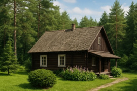 Miškelio ir jaunų pušų apsuptyje parduodama autentiška sodyba