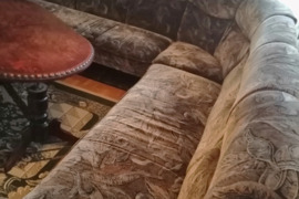 Svetainės kampas su foteliu naudotas