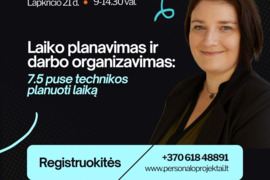 Laiko planavimas ir darbo organizavimas (online)