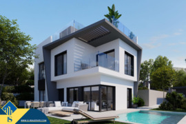 Statoma vila, Alicante provincijoje, Villajoyosa mieste. 5 kambariai | 179 m² | 600 metrų iki jūros