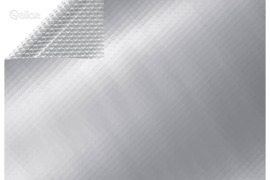 vidaXL Baseino uždangalas, sidabrinės spalvos, 732x366cm, PE