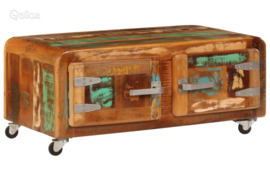 vidaXL Kavos staliukas, 85x55x40cm, perdirbtos medienos masyvas