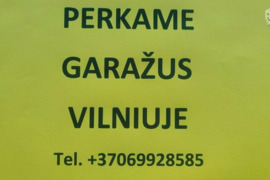 Perkame mūrinius, požeminius ir daugiaaukščius garažus Vilniuje.