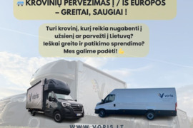 Baldų ir kitų krovinių pervežimas Lietuva Europa Lietuva Vežame baldus, buitinę techniką, motociklus