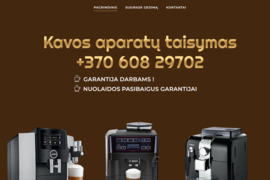 Kavos aparatų taisymas Fabijoniškėse
