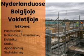 Darbas Nyderlanduose, Belgijoje ir Vokietijoje