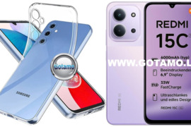 Skin silikoninis dėklas 1MM storio Xiaomi Redmi 15C telefonui