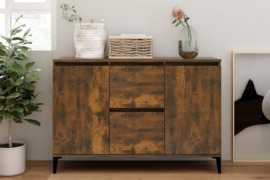 vidaXL Šoninė spintelė, dūminio ąžuolo spalvos, 102x35x70cm, mediena