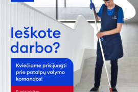Patalpų valytoja (-as) Ukmergės g. dienos metu