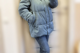 Stilinga šilta moteriška žieminė striukė (M/L dydis)