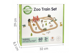 Zoologijos sodo traukinukas su priedais