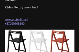 Kėdžių remontas, kėdės