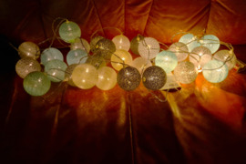 Girliandos. LED medvilniniai kamuoliukai