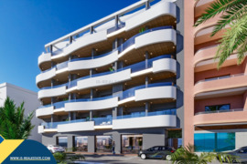Statomi apartamentai, Alicante provincijoje, Torrevieja mieste, Playa de los Locos rajone. 4 kambari