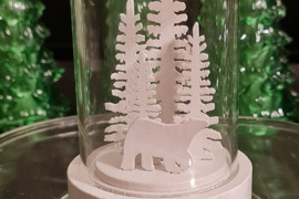 Led dekoratyvinės formos kupolas. Žiemos ,Kalėdinė, Naujametinė dekoracija.