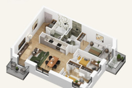 Vilnius, Pašilaičiai, Medeinos g., 4 kambarių butas