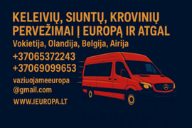 Keleivių*gyvūnų*siuntų*krovinių*motociklų*automobilių vežimas į Europą ir atgal