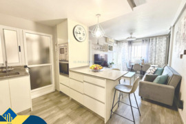 Renovuotas apartamentas su bendru baseinu, Alicante provincijoje, Torrevieja mieste. 3 kambariai | 6