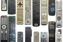 Nuotoliniai pulteliai VHS, video kameros, DVD, TV